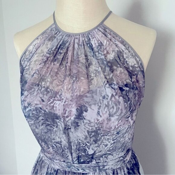 Amsale Chiffon Dress NWT Size 10 - Picture 2 of 5